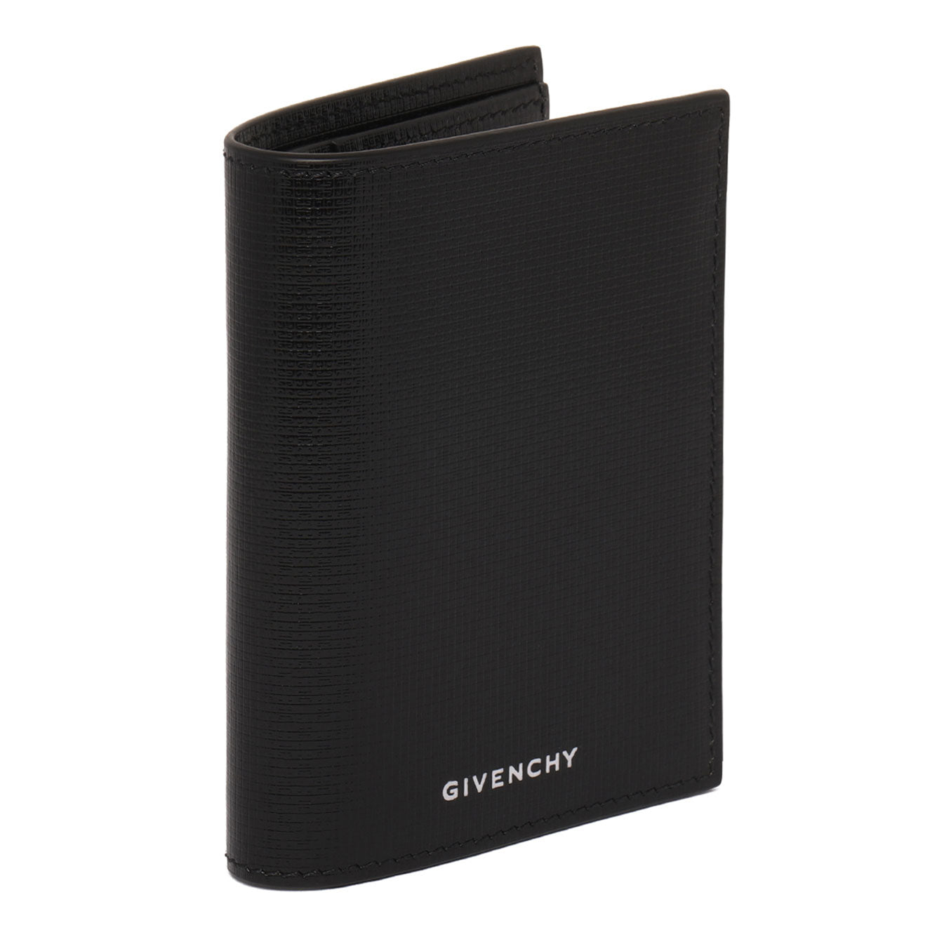 Givenchy Card Holder Black Leather Classique 4g Men In Black