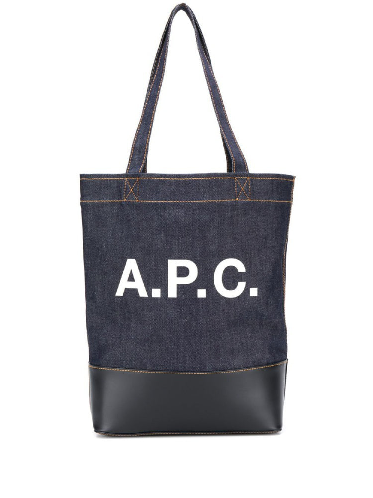 Apc A.p.c. Axel Small Denim Tote Bag