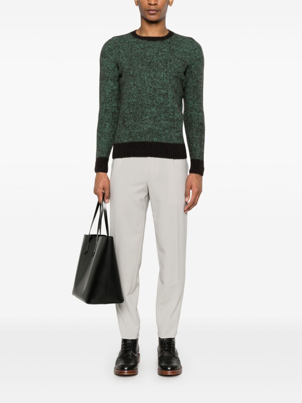 Drumohr Long Sleeve Crew Neck Sweater Clothing