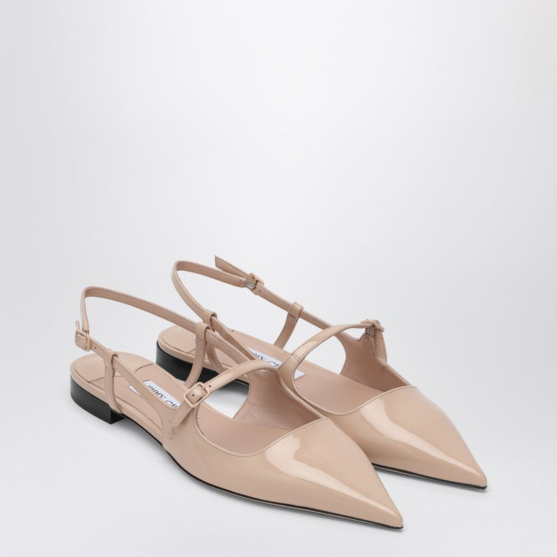 Jimmy Choo Didi Patent Leather Slingback Flats