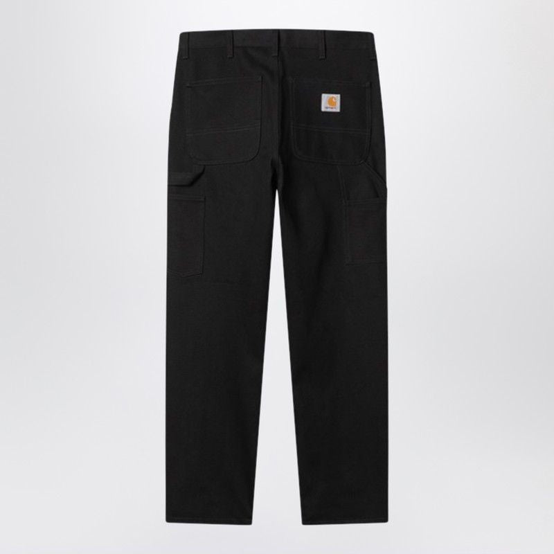 Carhartt Wip Single Knee Pant Black Rinsed In Organic Cotton