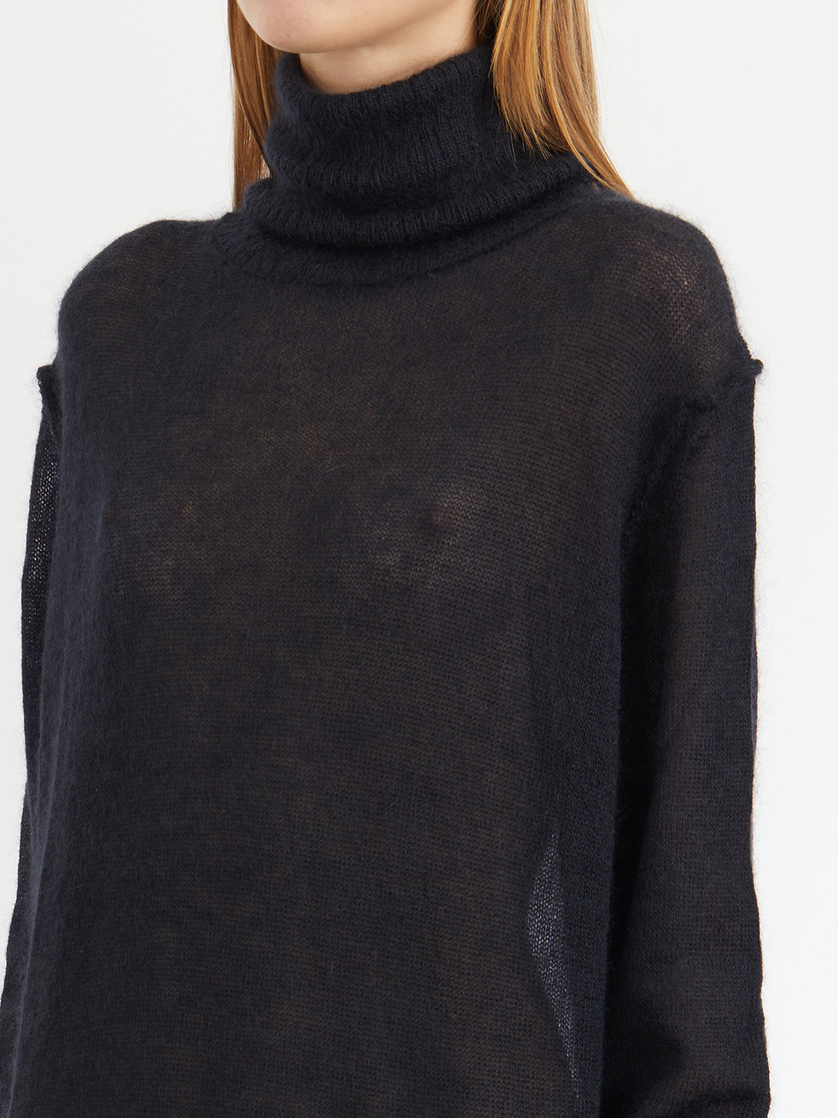 Isabel Benenato Mohair And Silk Turtleneck Dress