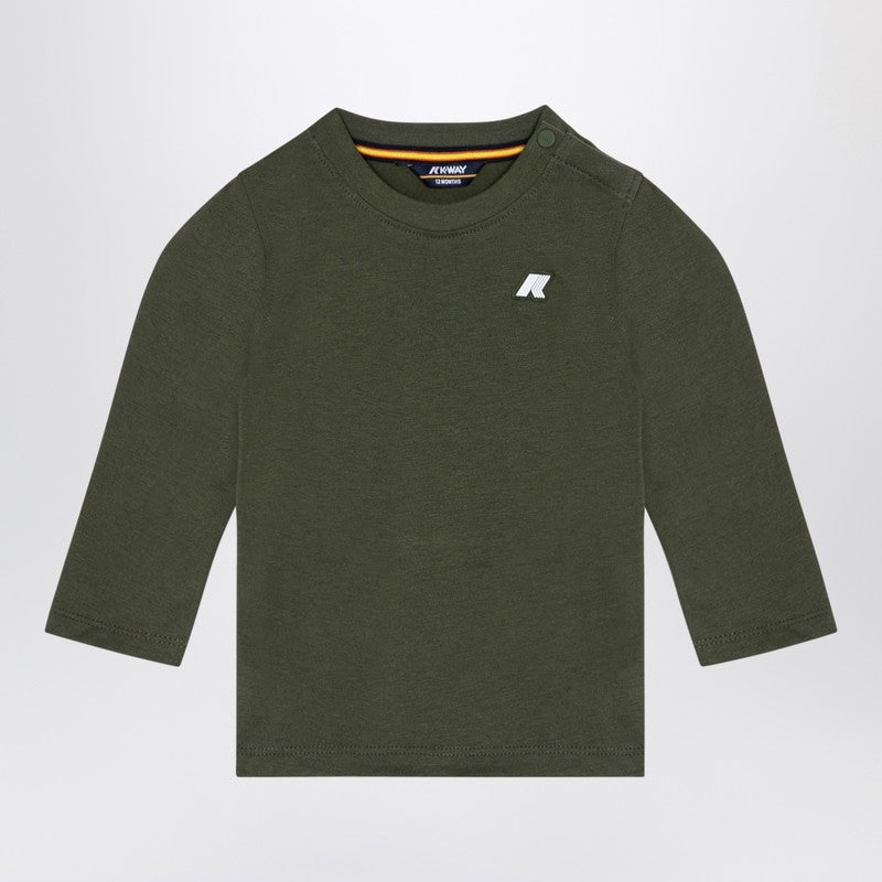 K-way Dark Green Cotton Elmette T-shirt