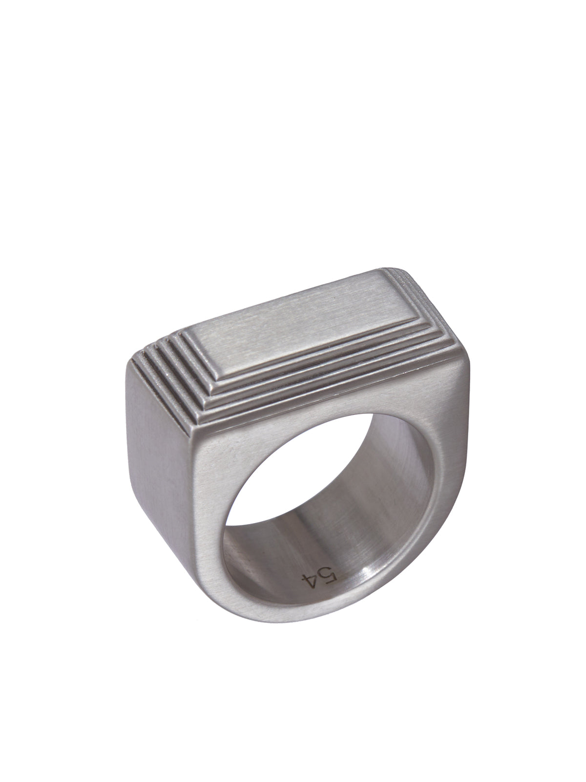 Rick Owens Etched Beveled Ring