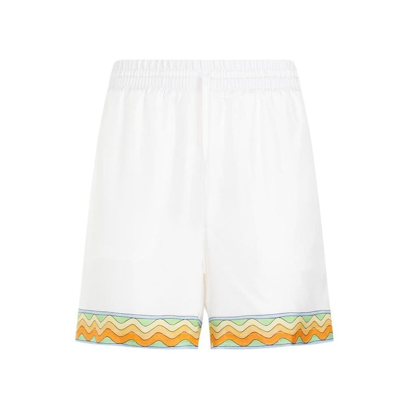 Casablanca Drawstring Silk Shorts