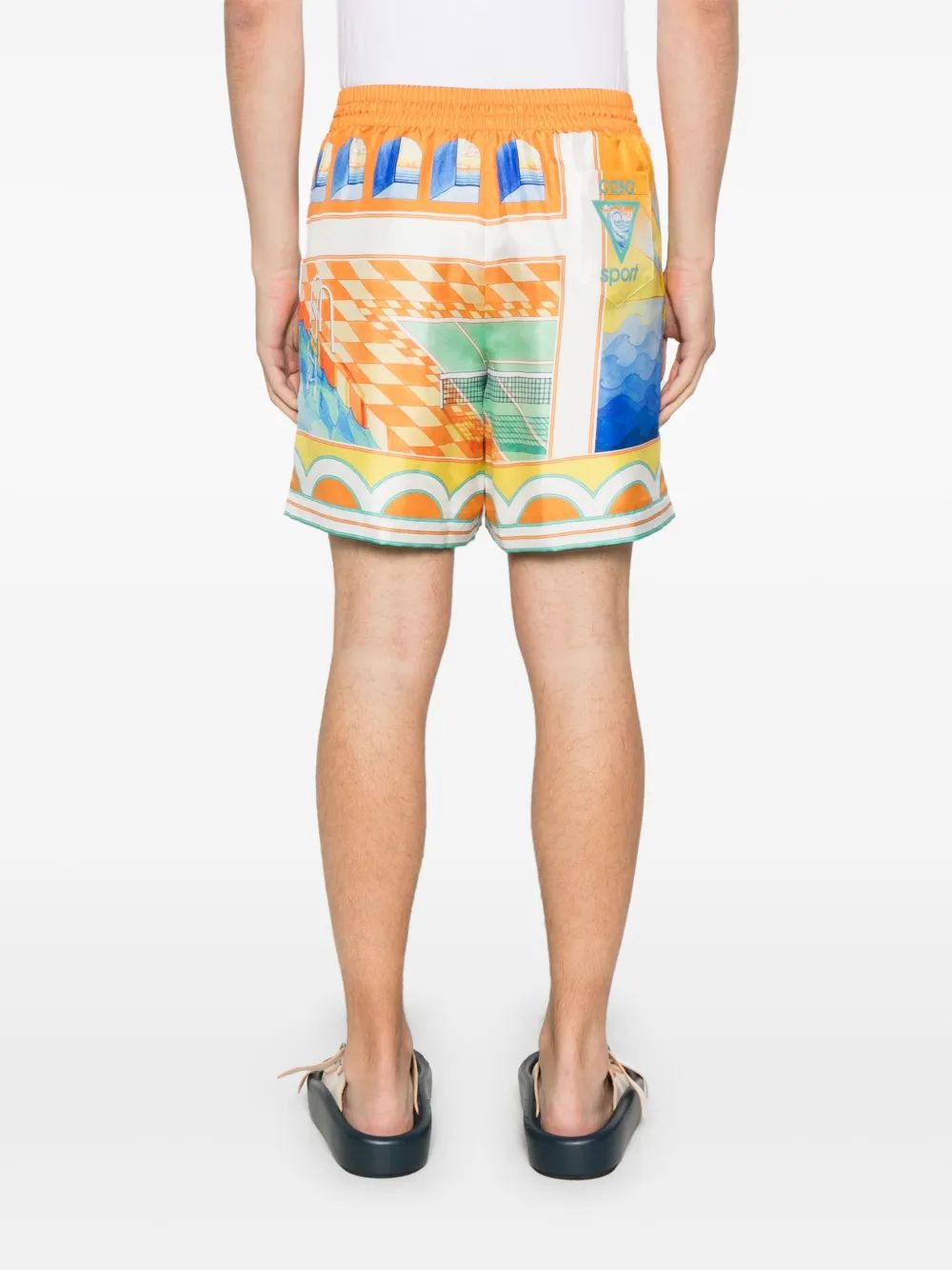 Casablanca Summer Mini Drawstring Shorts For Men