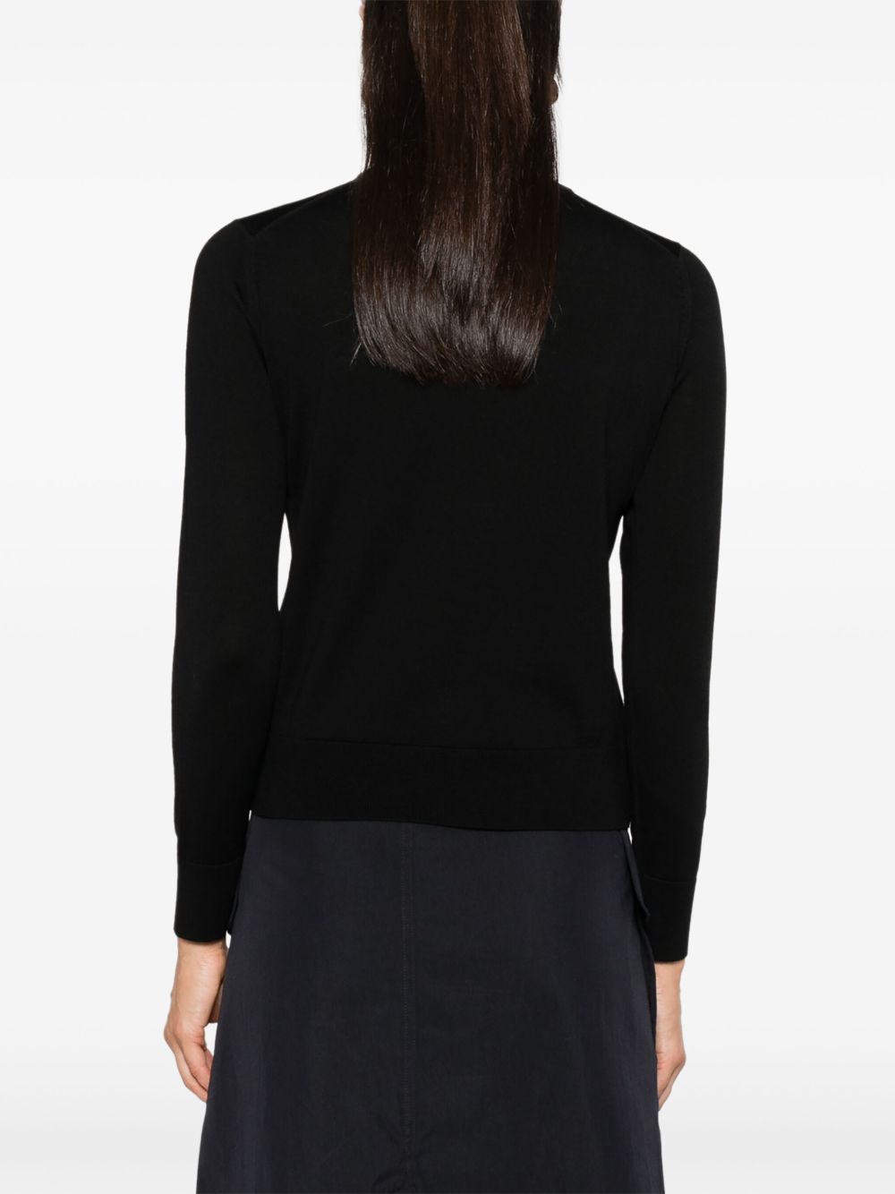 Maison Kitsuné Black Baby Fox Patch Regular Sweater