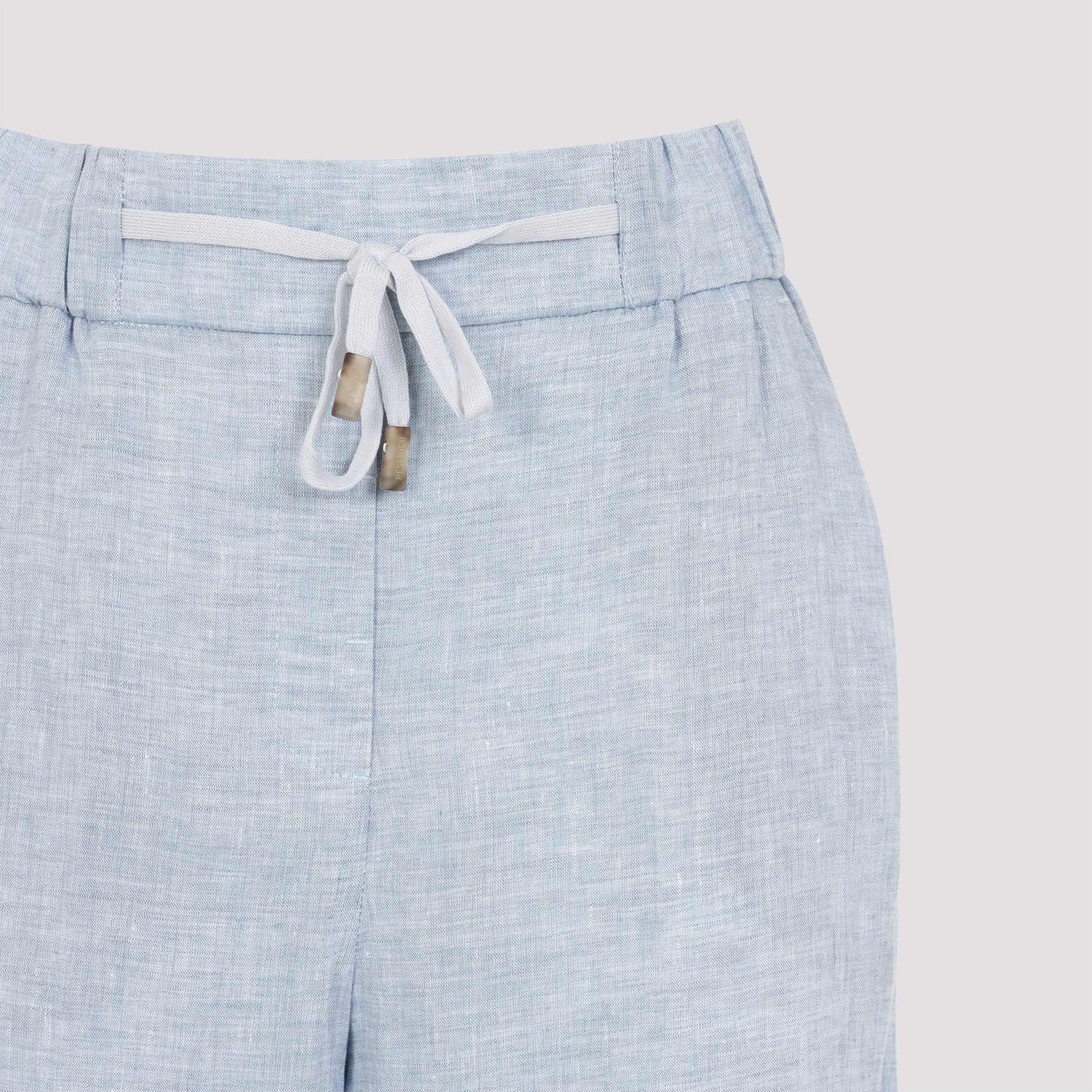 Peserico Pinstriped Linen Straight Trousers