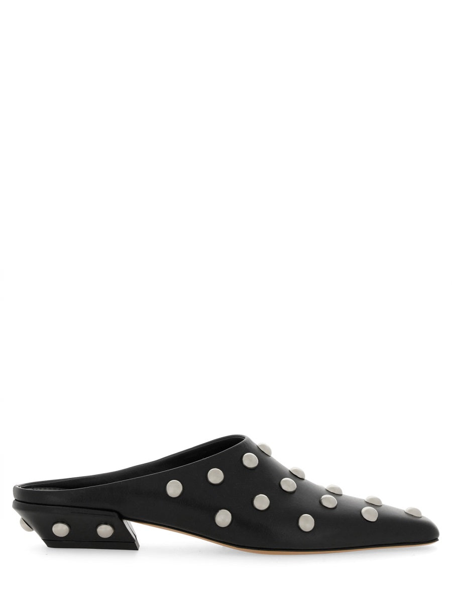 Paris Texas Studded Pointed Toe Mule