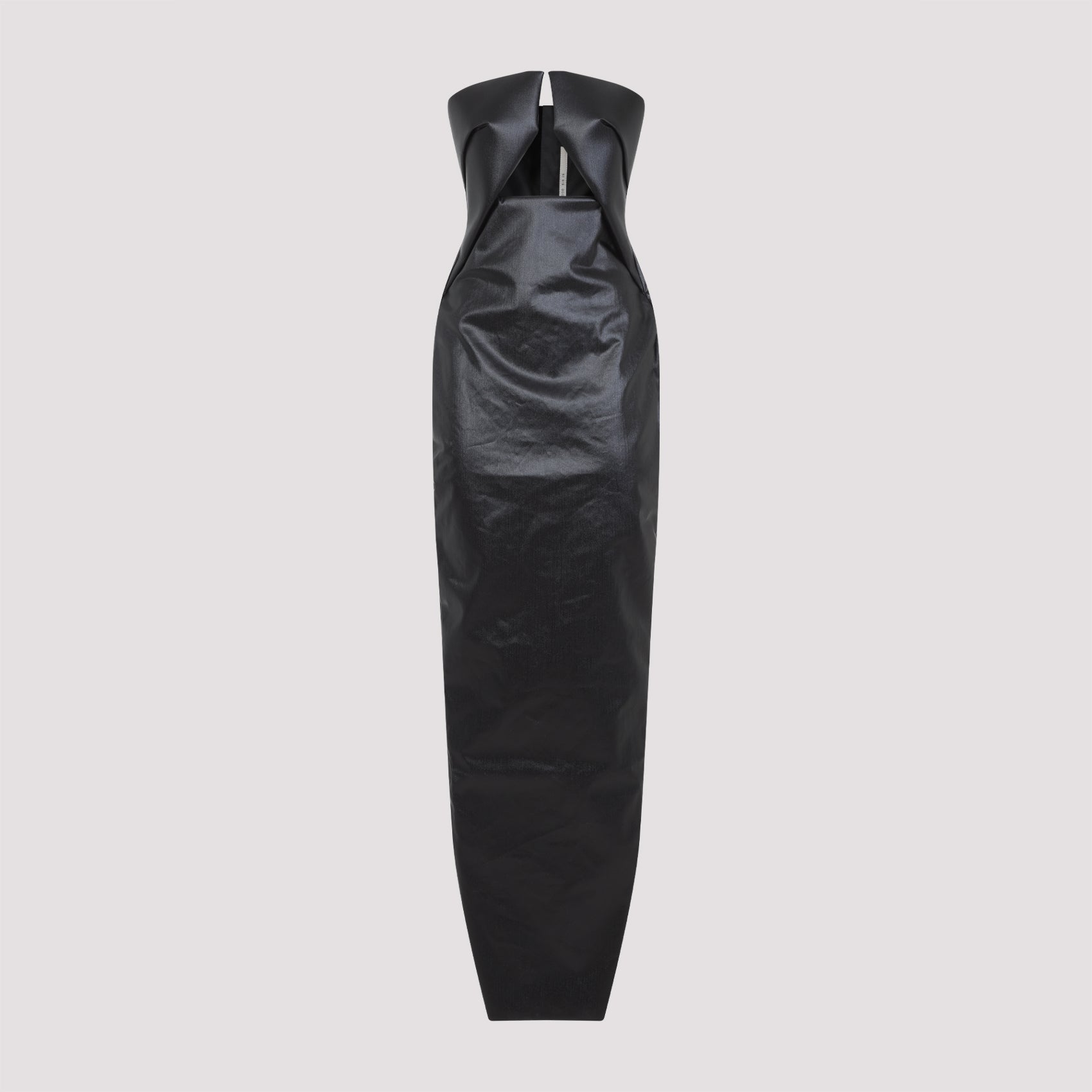Rick Owens Form-fitting Black Evening Dress With Cutout Neckline