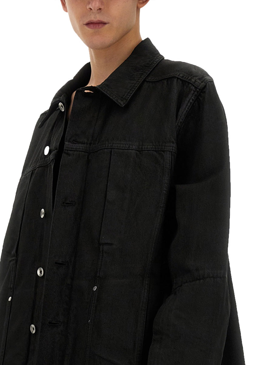 Rick Owens Collared Long Sleeves Jacket With Adjustable Cuffs
