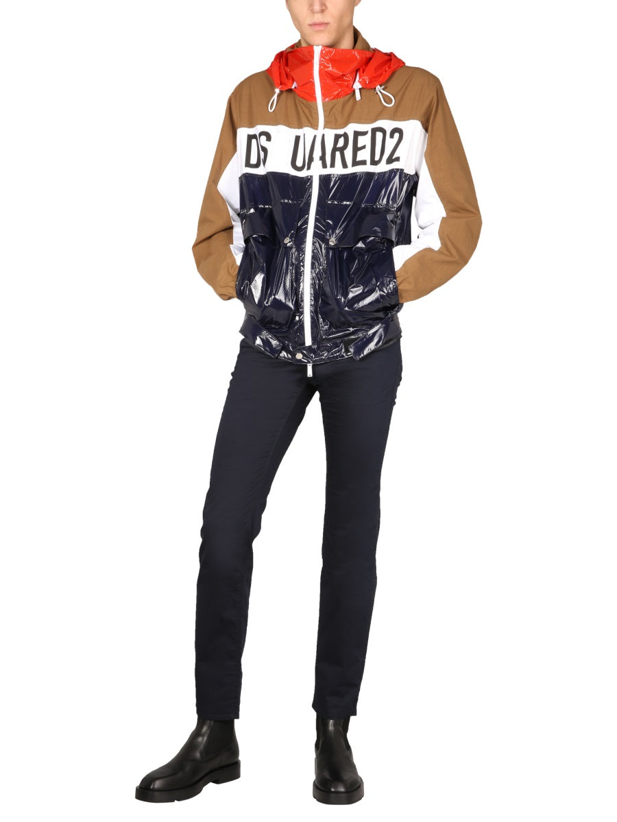 Dsquared2 Technical Fabric Bomber Jacket For Men