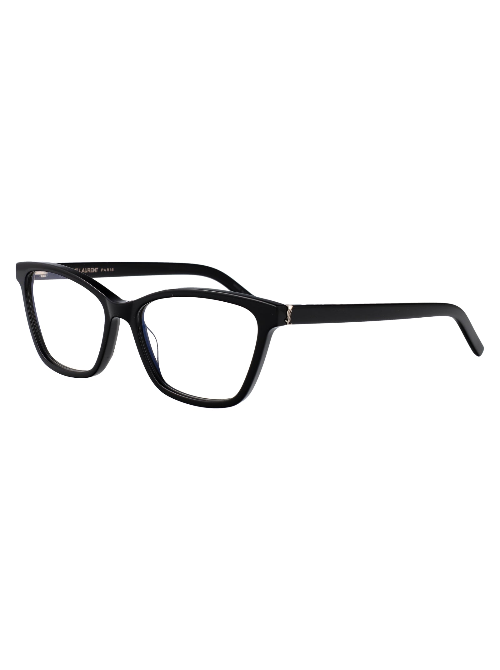 Saint Laurent Black Black Transparent Acetate Glasses