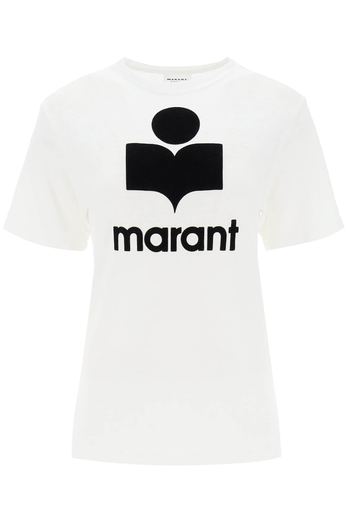 Isabel Marant Etoile Koldi Logo Embossed T Shirt