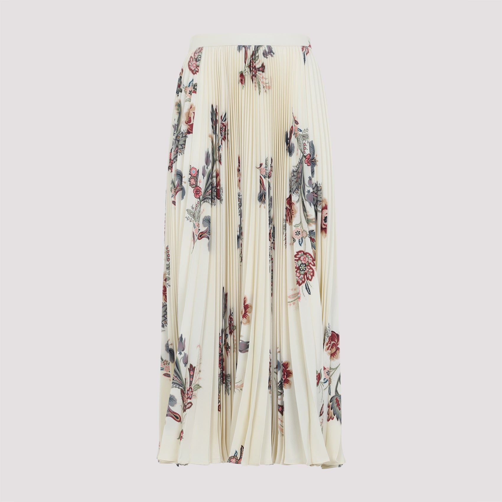 Etro Pleated Floral-print Skirt