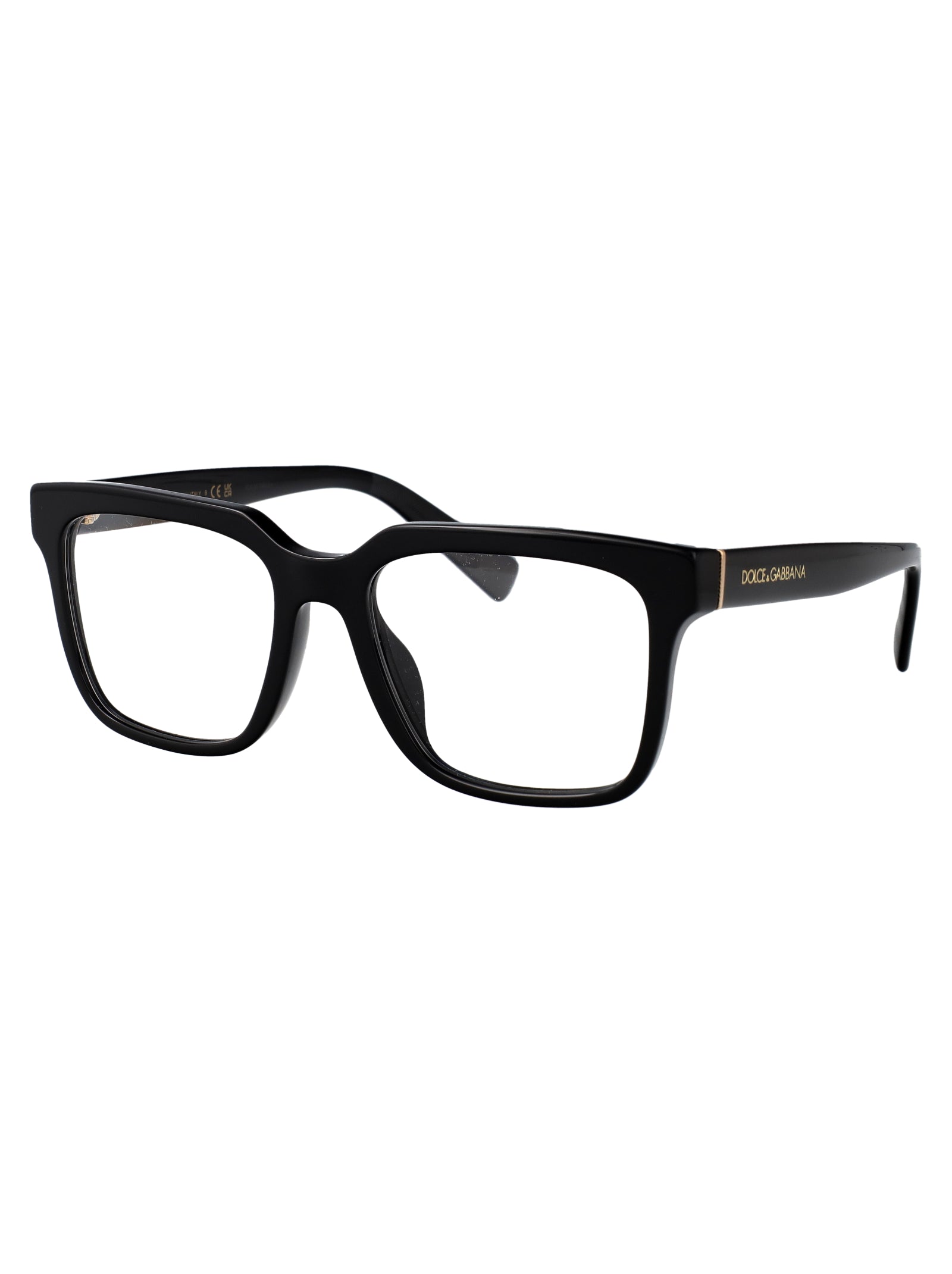 Dolce & Gabbana 501 Black Acetate Glasses In Black