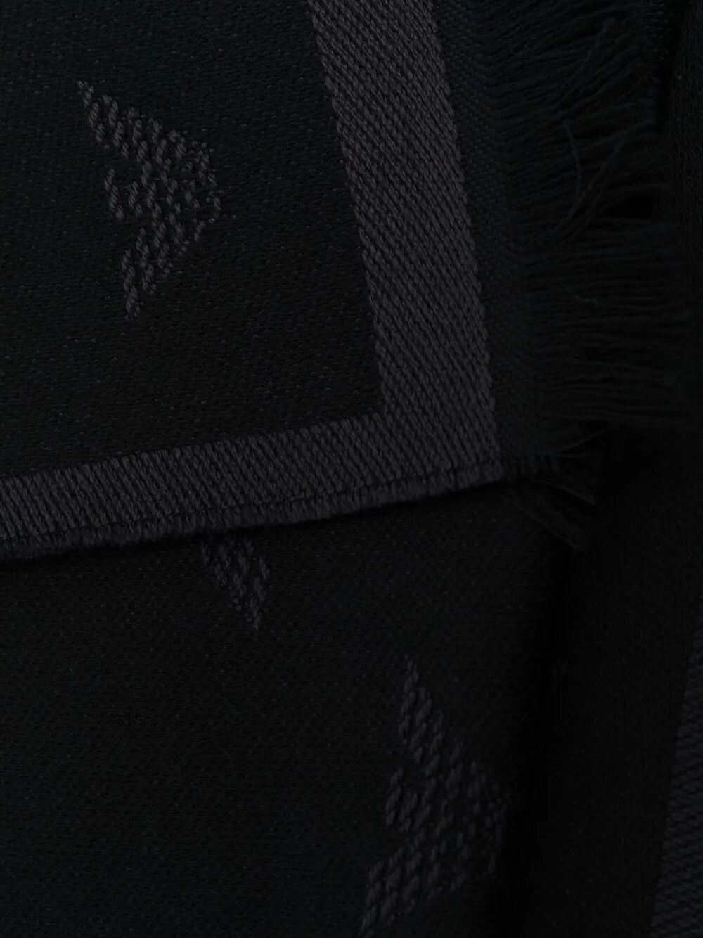 Emporio Armani Allover Logo Wool Scarf