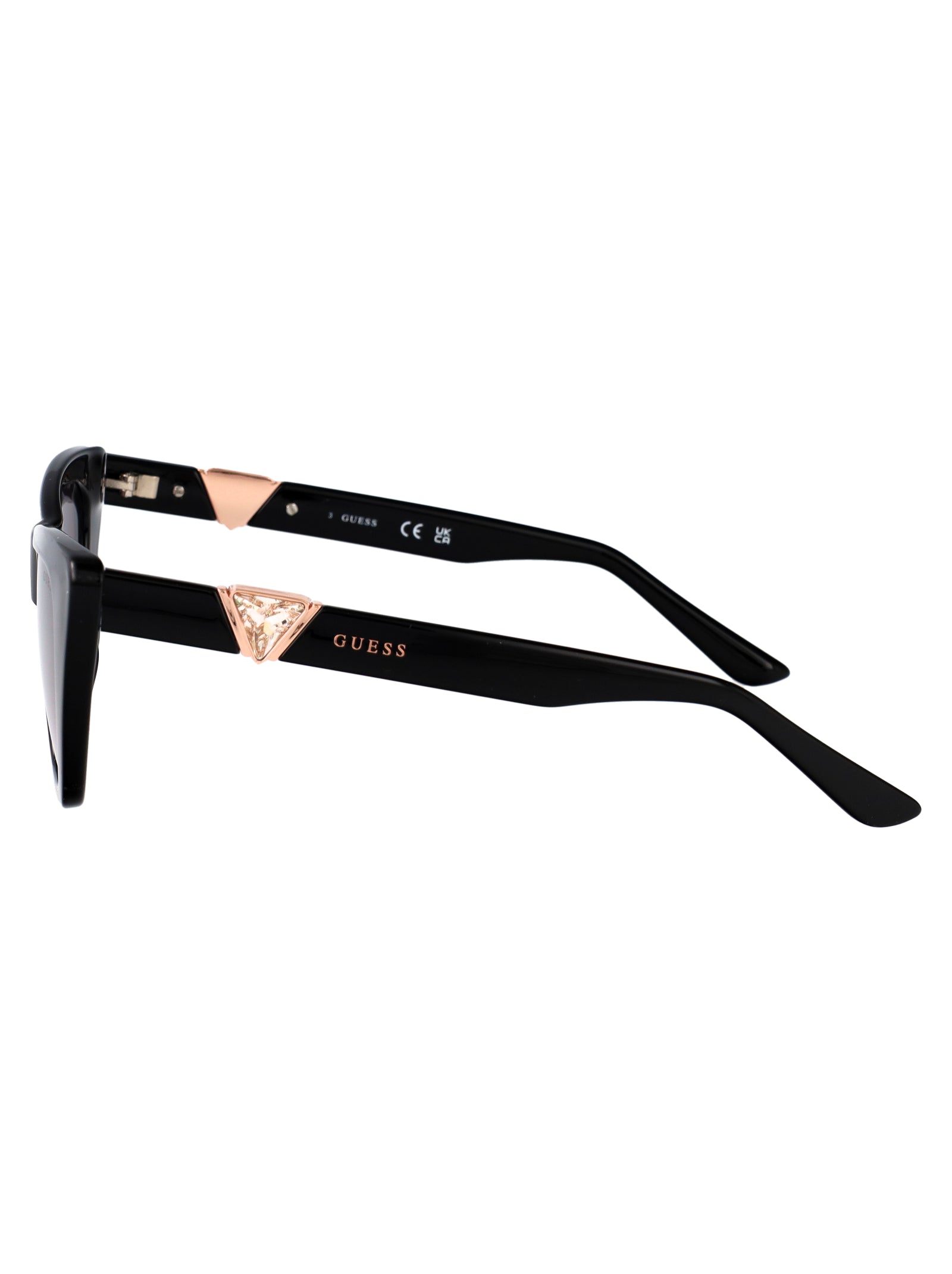 Guess Nero Lucido / Fumo Grad Injectate Sunglasses