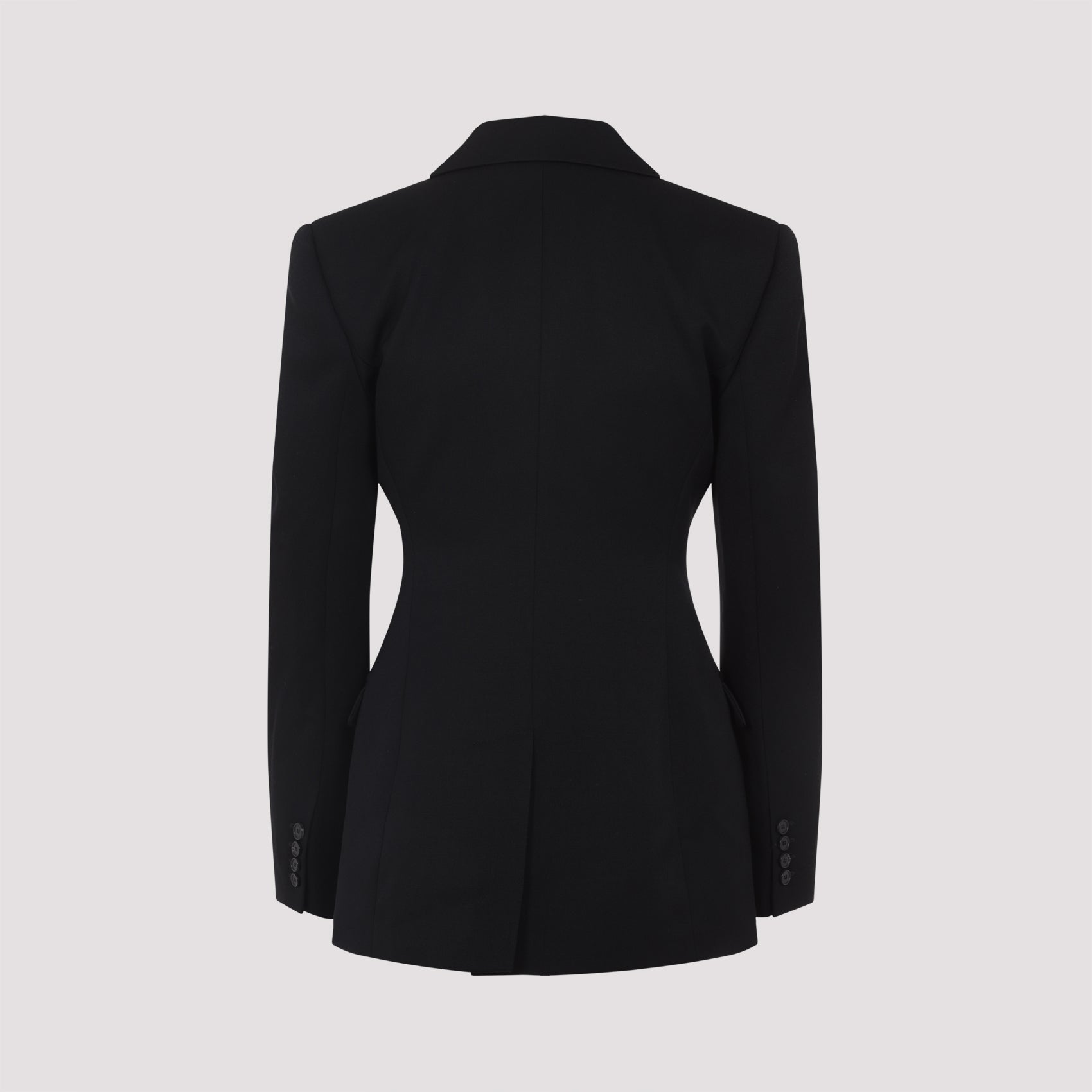 Givenchy Double Breasted Wool Tuxedo Jacket In Black