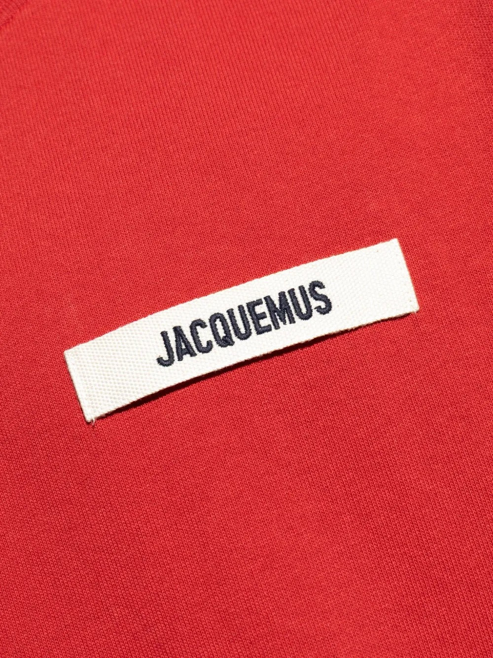 Jacquemus Round Neck Short Sleeve T-shirt In Red