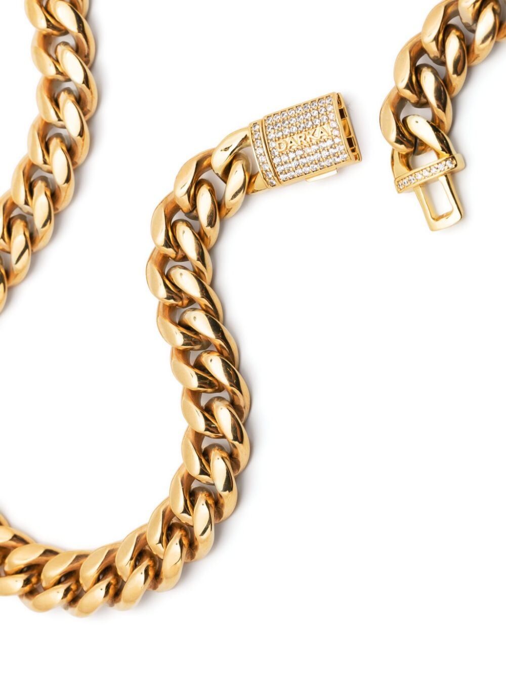 Darkai Gold Cuban Choker Accessories In Gold