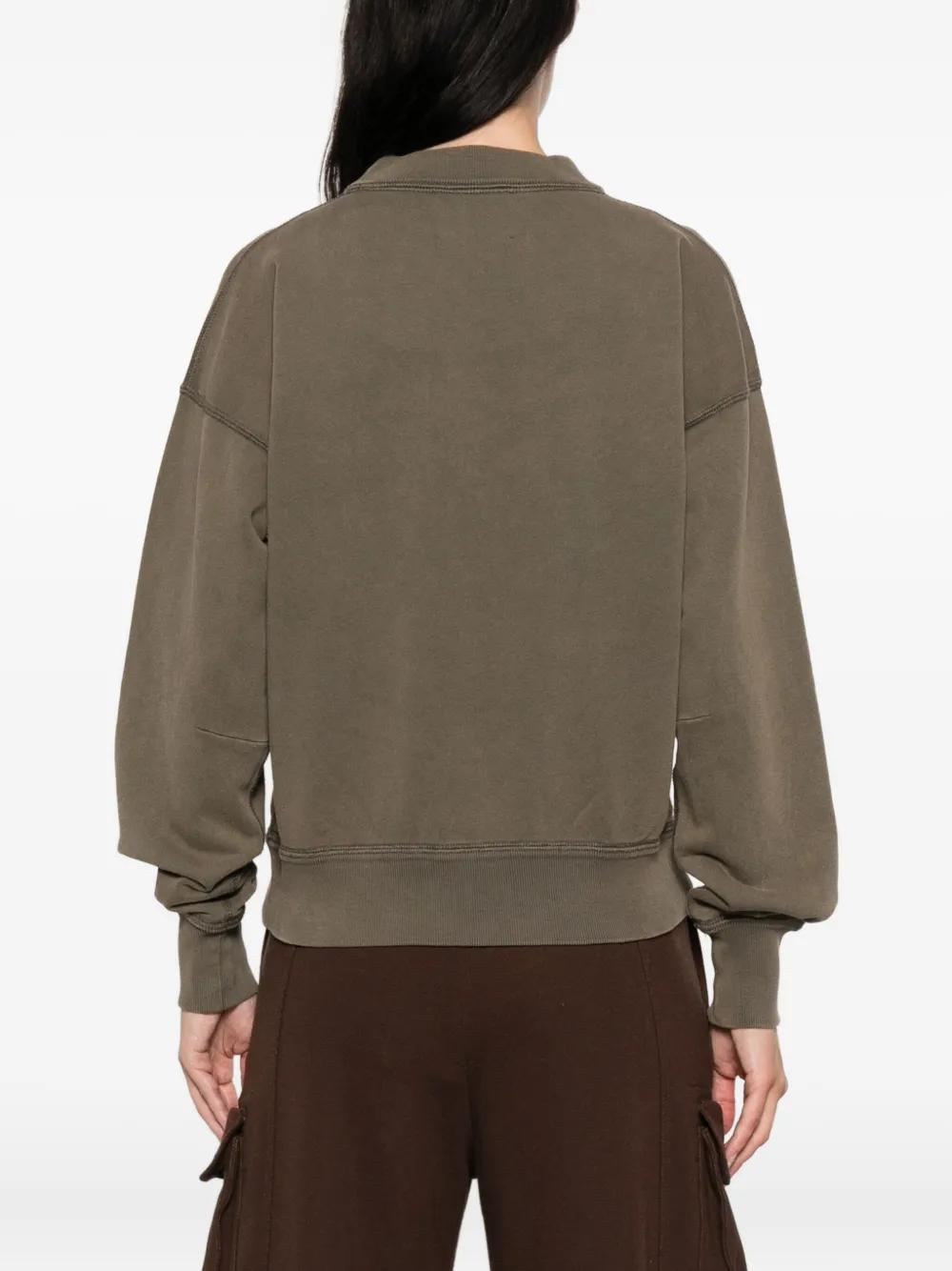 Isabel Marant Logo-printed Sweatshirt In Green