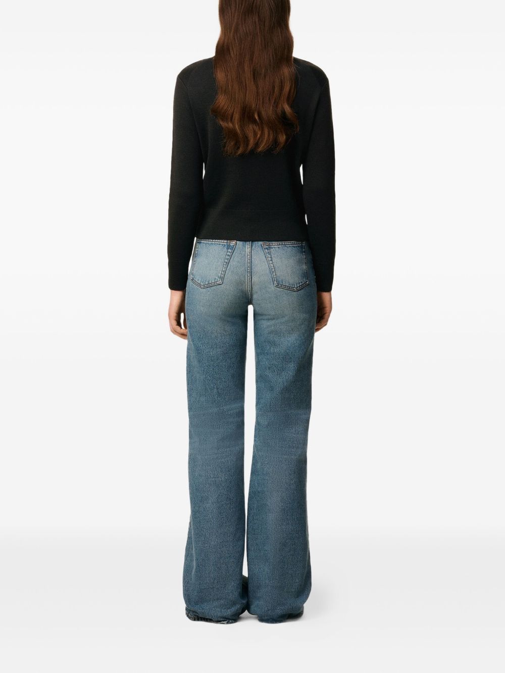 Ami Alexandre Mattiussi Ami Paris Ami Paris De Coeur Wool Sweater In Black