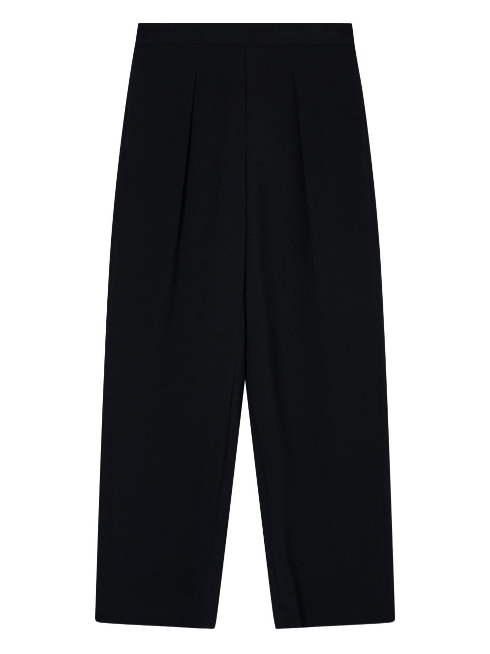 Emporio Armani High Waist Pleated Wide Leg Trousers