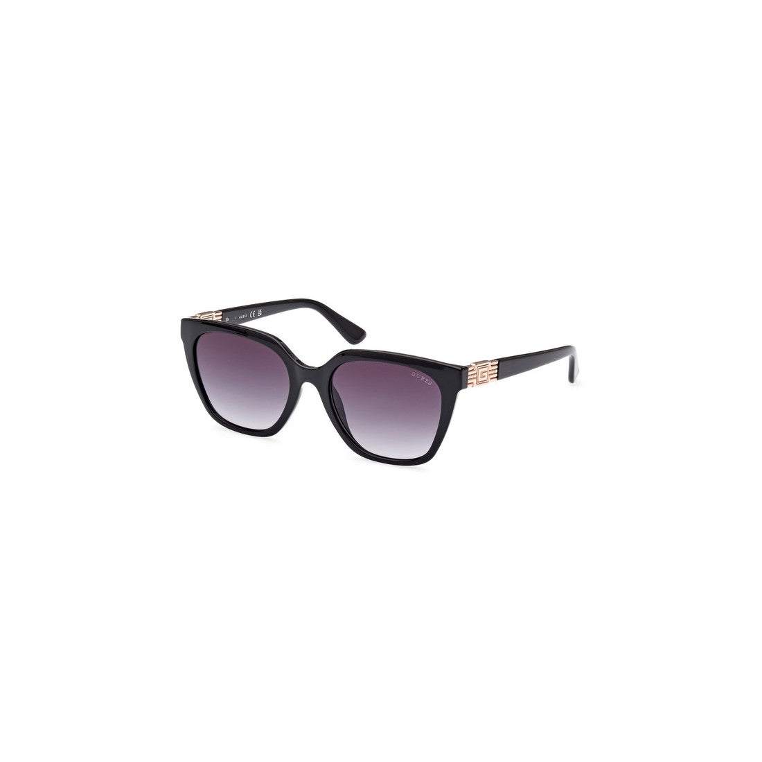 Guess Nero Lucido / Fumo Grad Injectate Sunglasses In Blue