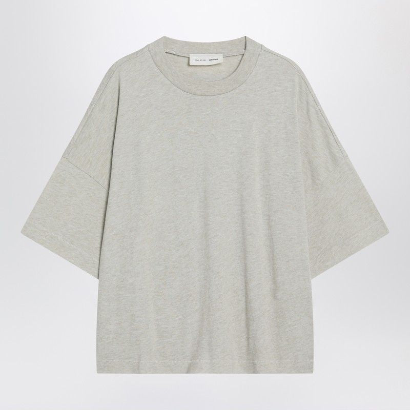 Essentials Fear Of God   Oversized Greige Cotton-blend T-shirt