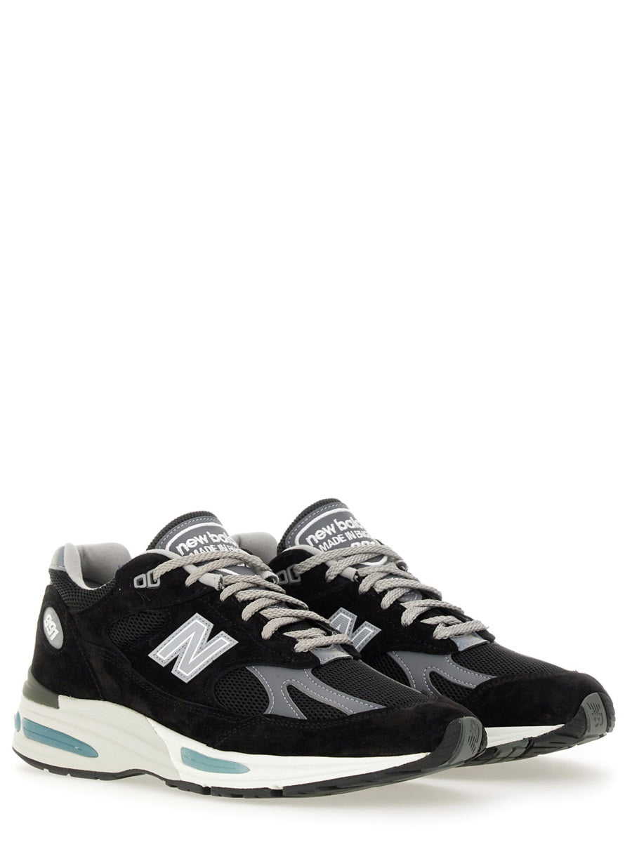 New Balance 991v2 Suede Low-top Sneakers In Black