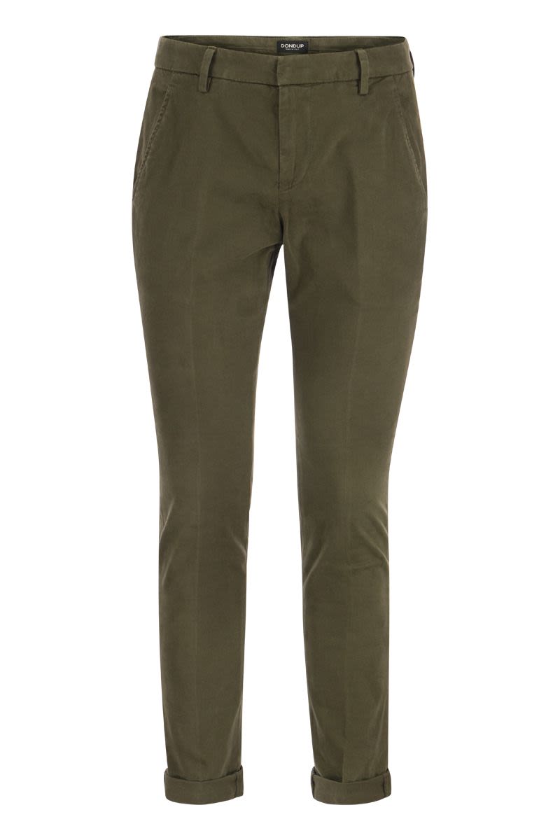 Dondup Pants Gaubert Chino Cotton Gabardine Bottom 17