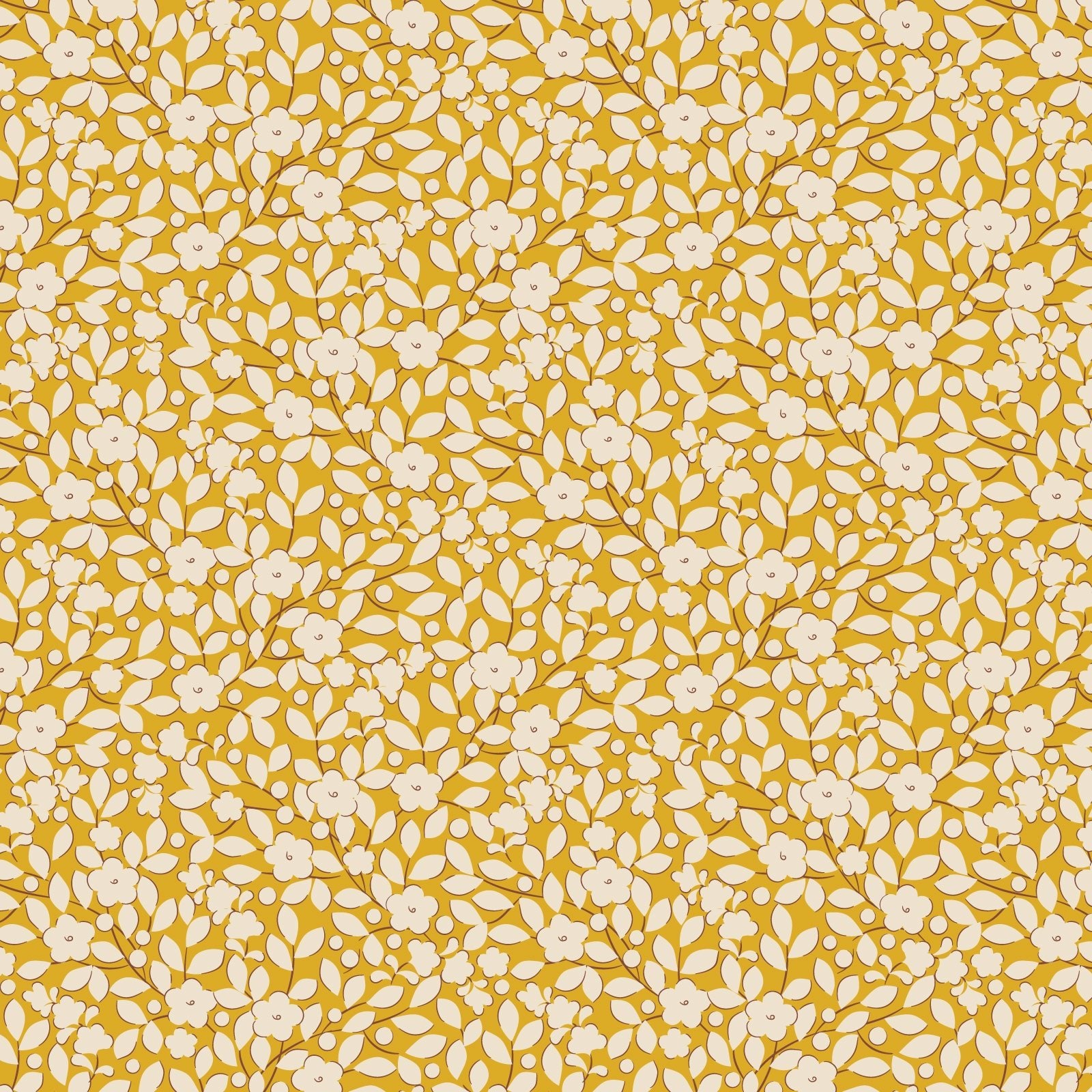 Tilda- Creating Memories- Avery TIL130120- Yellow- Half Yard- June 2024