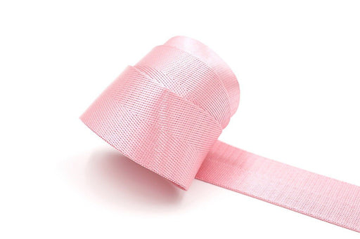 Pink Herringbone 1 inch (25mm) width Nylon Webbing- by the yard