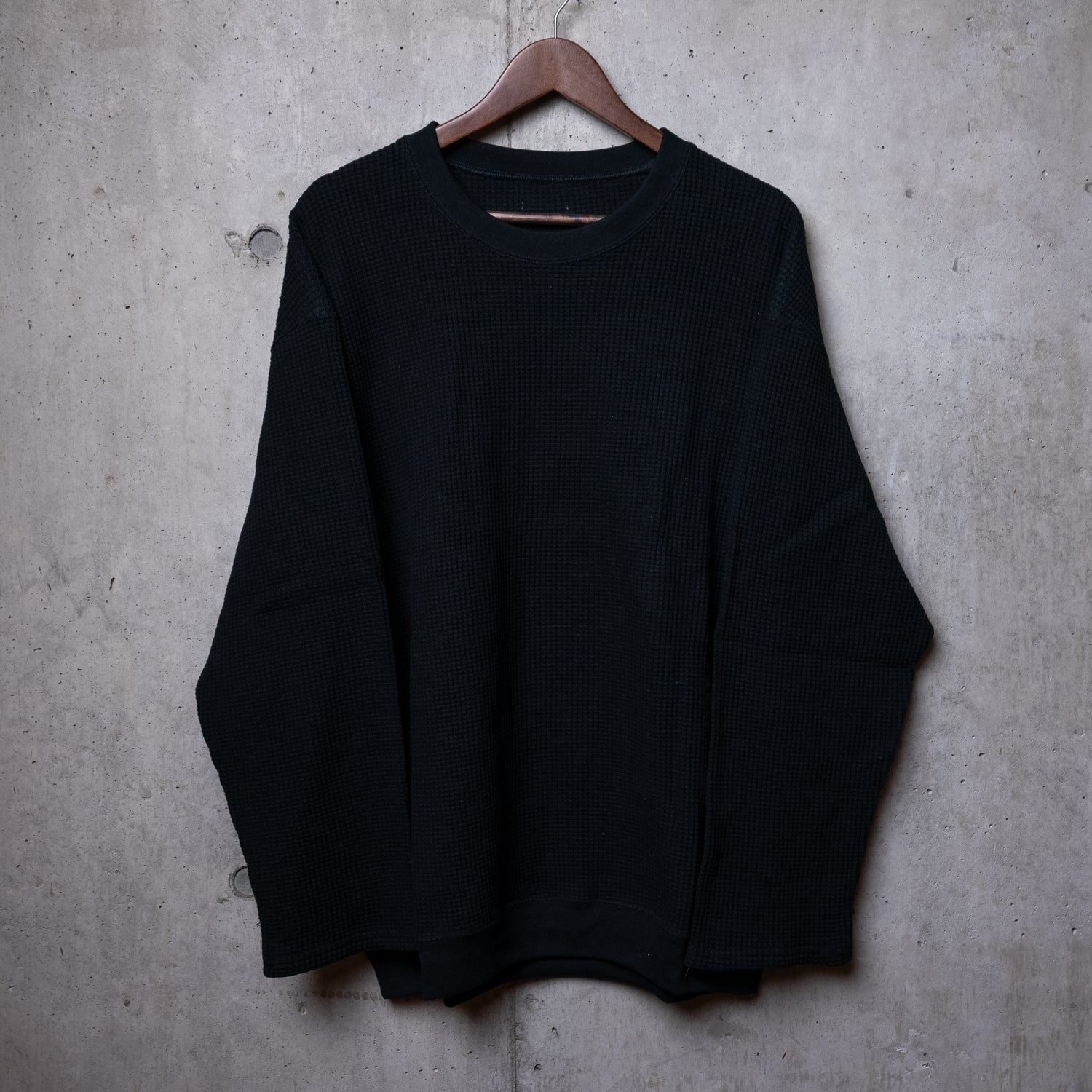 oversized thermal pullover