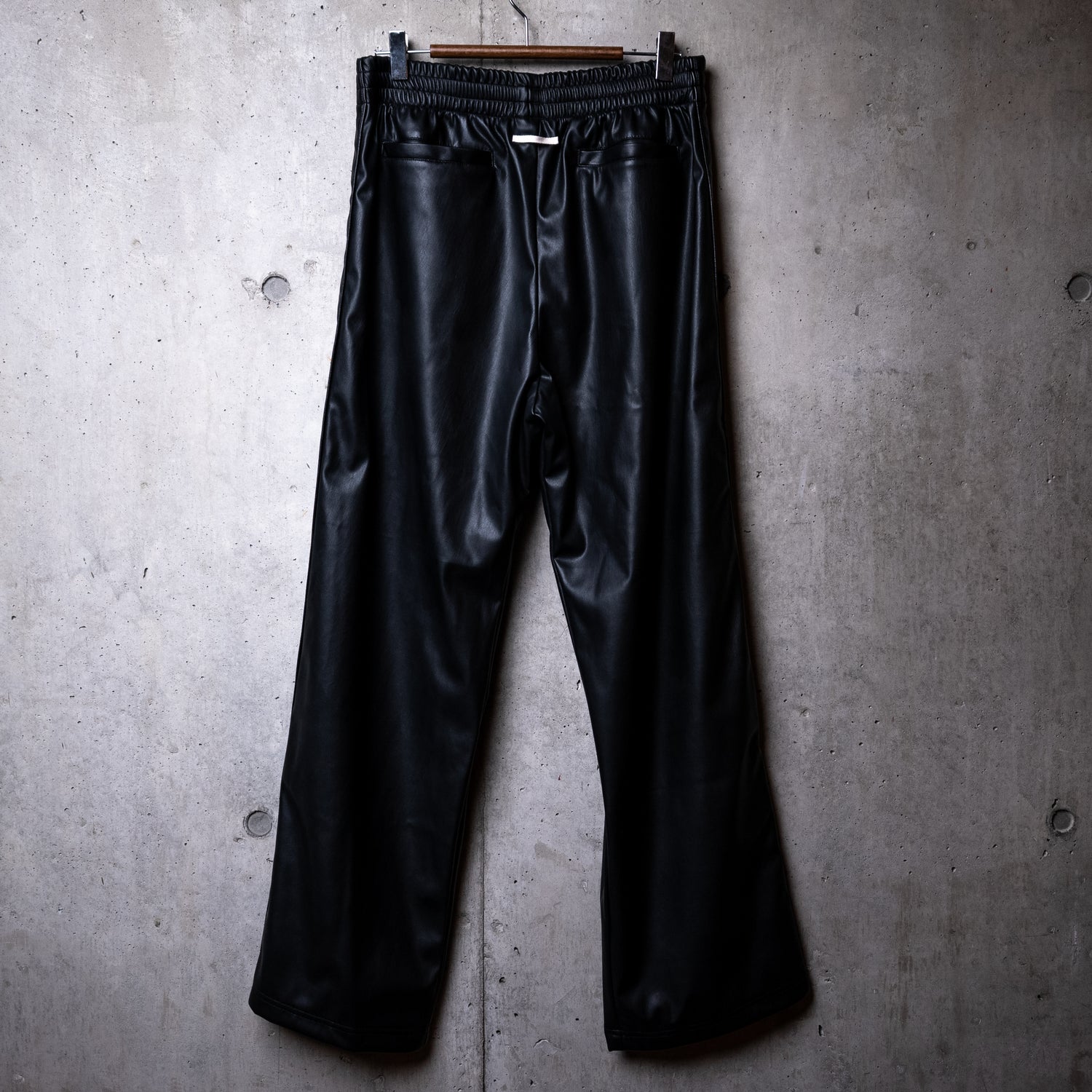 kinema synthetic leather track pants | eclipseseal.com