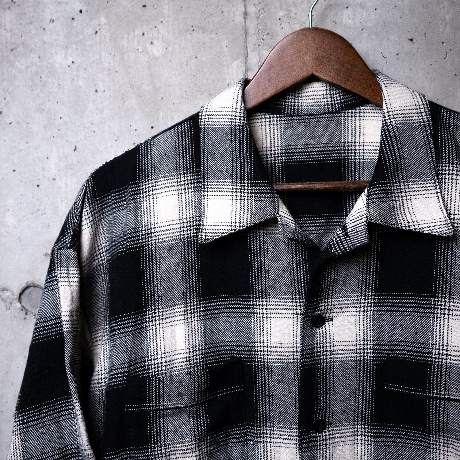 専門店の安心の1ヶ月保証付 kinema check pajamas shirt Lサイズ