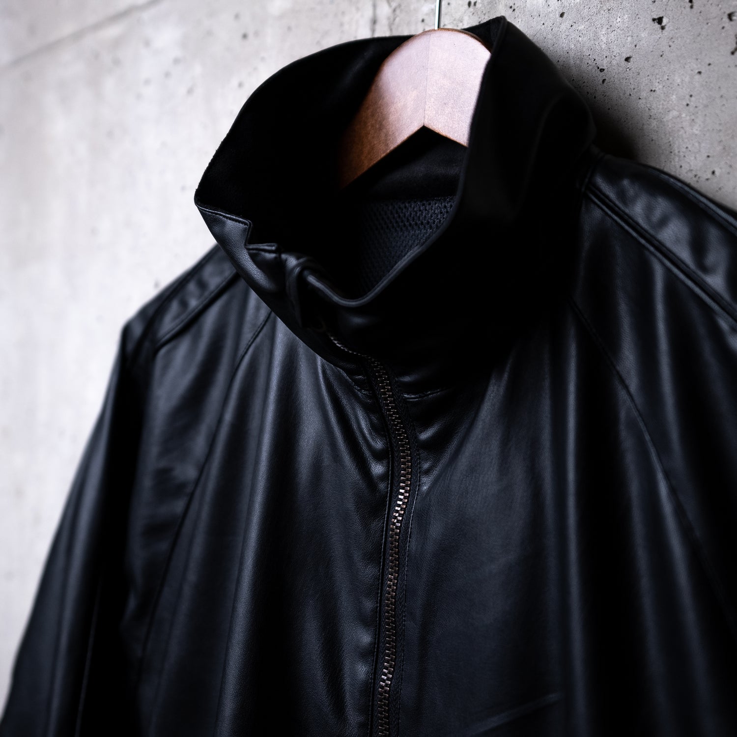 kinema synthetic leather track ジャケット-