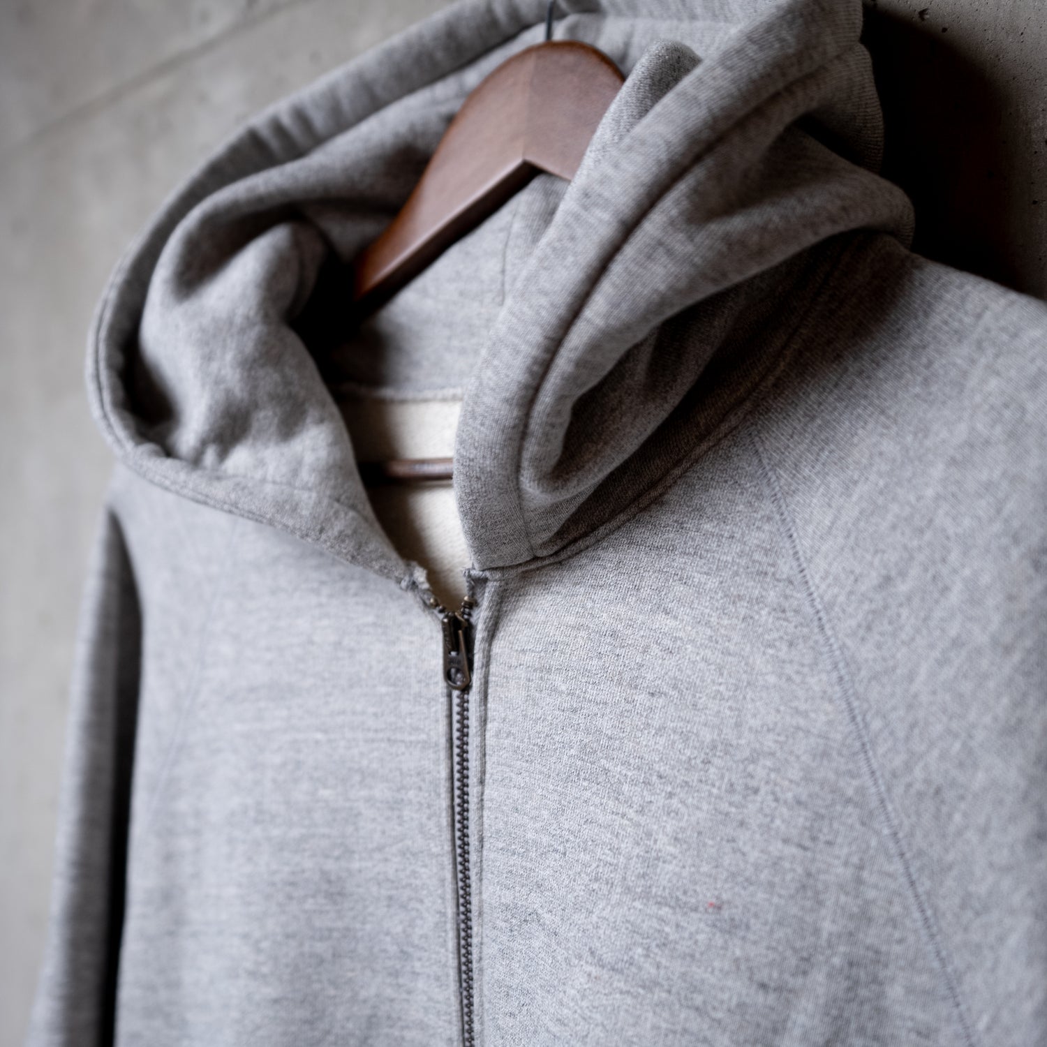 新品未使用】kinema loopwheel knit zip hoodie-