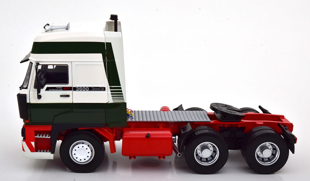 DAF 3600 Space Cab 1986, green/red/white - Road Kings 1:18