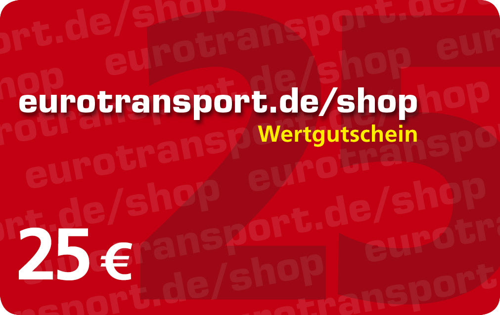 Wertgutschein eurotransport.de/shop 25,00 Euro