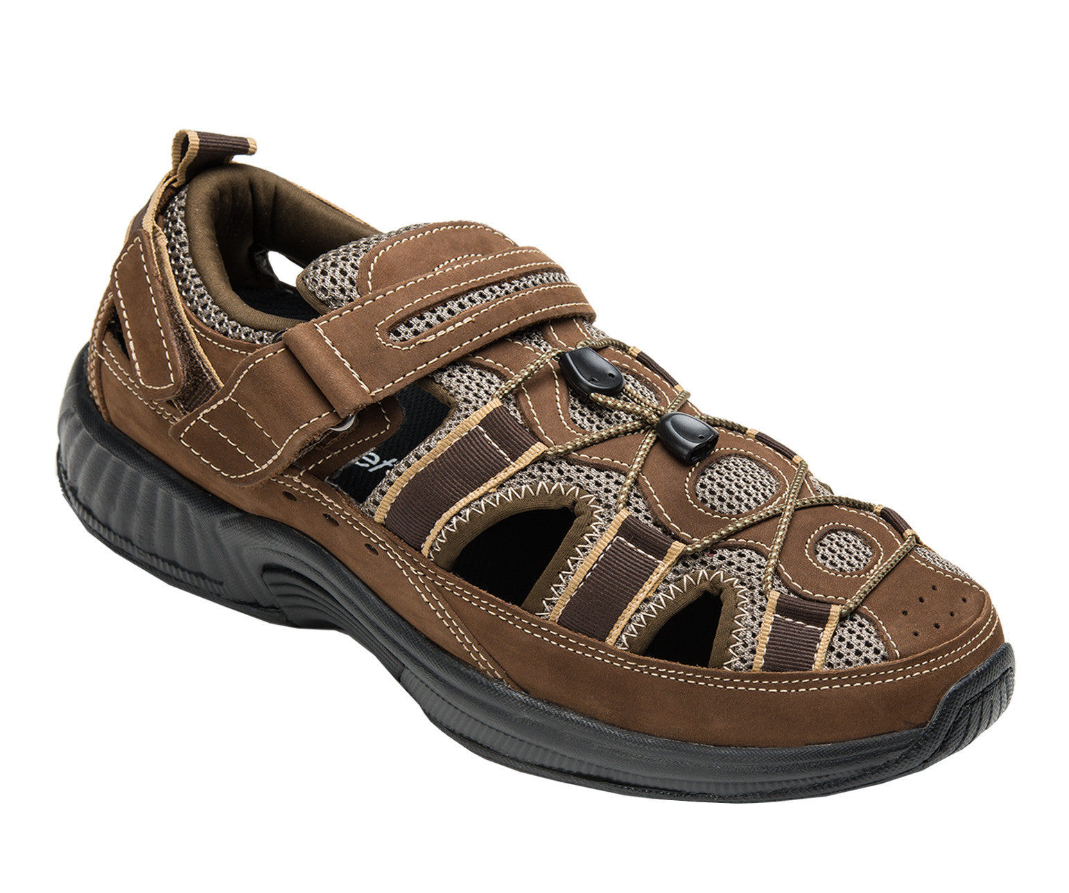 Orthofeet 573 Clearwater Men's Sandal Brown | Diabetic Shoes ...