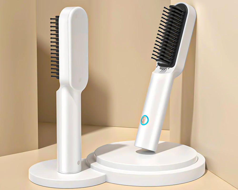 Hair Brush Straightener