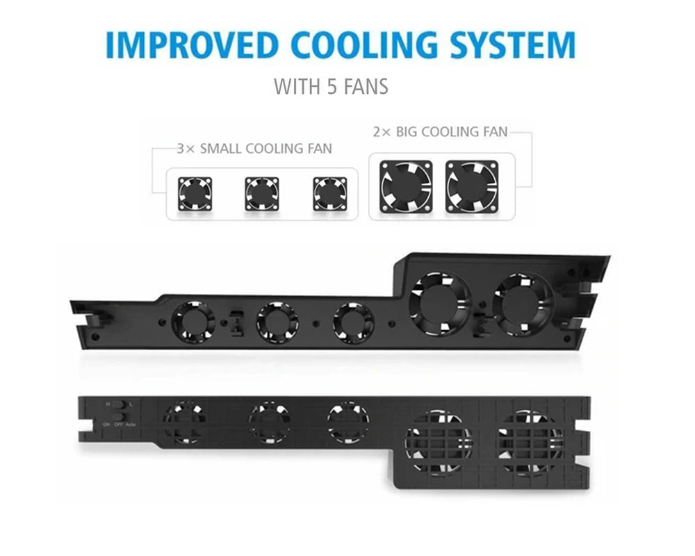 PS4 Pro Cooling Fan with Five Fans