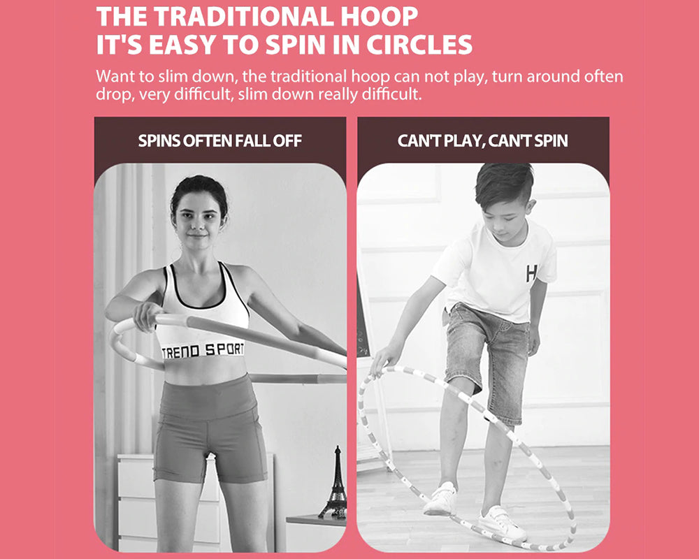 the Traditional Hula Hoop is Easy to Fall off When Spinning