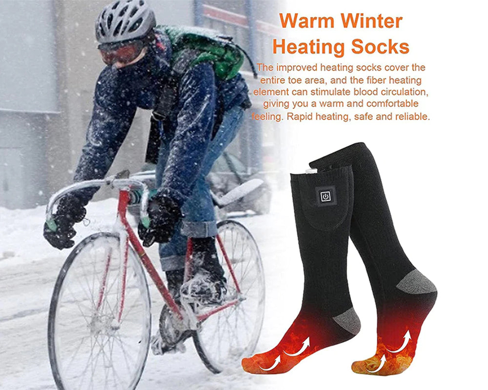 Winter Heated Socks Keep You Warm and Toasty in the Snow