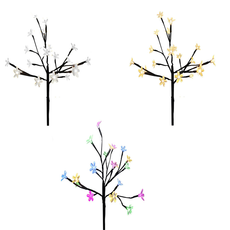 Image of 20LED Solar Cherry Tree Light Christmas Party Outdoor Garden Decoration, Multicolor