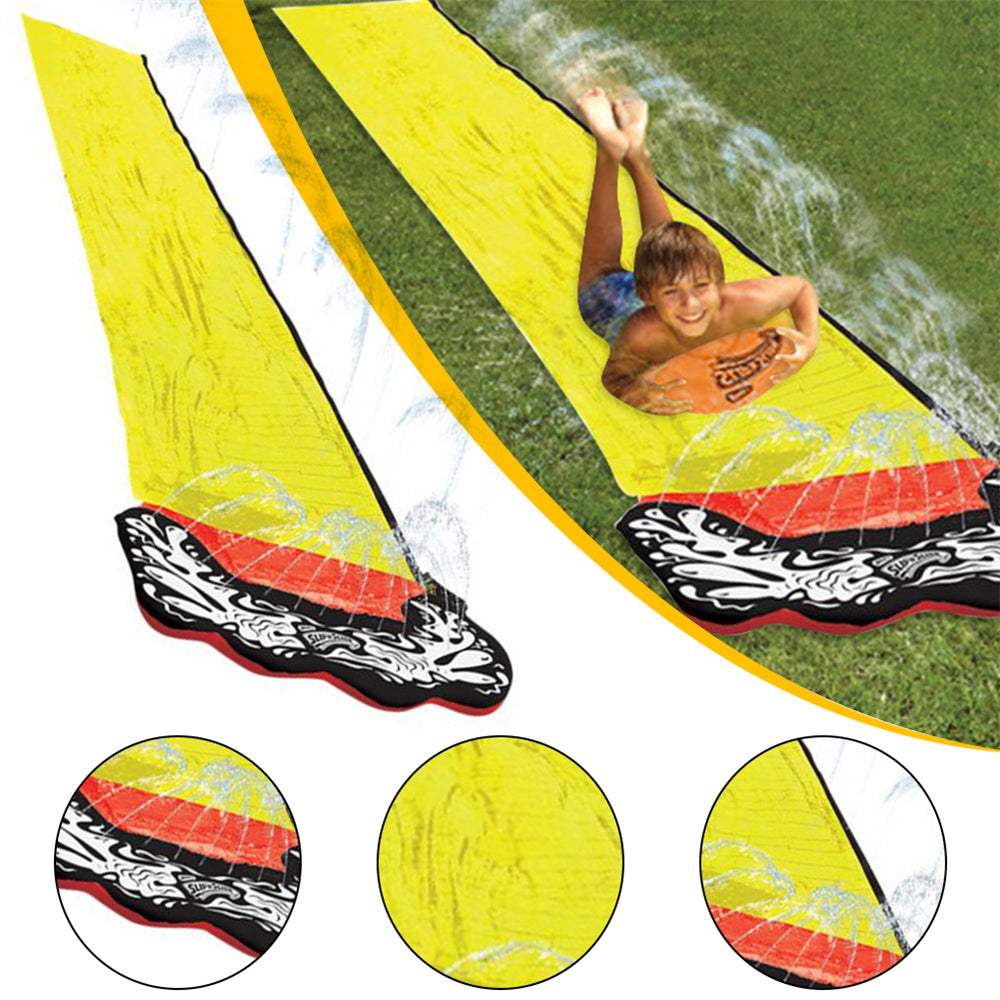 Image of Summer Outdoor Lawn Giant Surf Water Sprinkler Slides Toys, Single Slide / Yellow