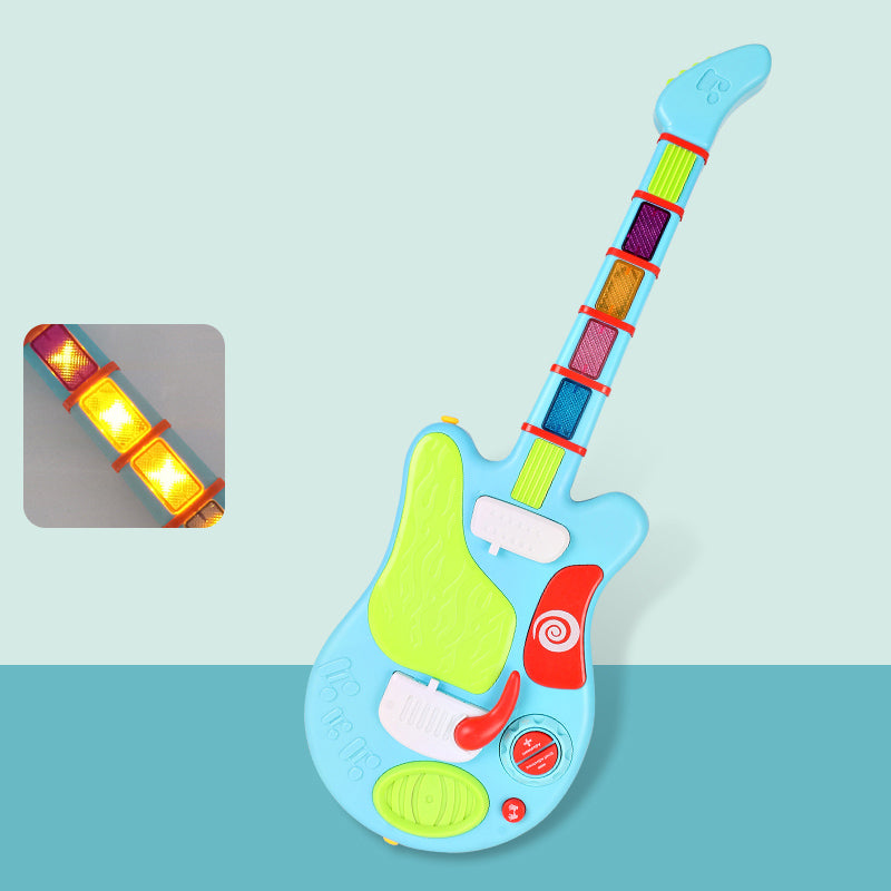 Image of Kids Rockin Guitar Performer with Light & Sound Musical Electronic Instrument Toy Gift, Blue