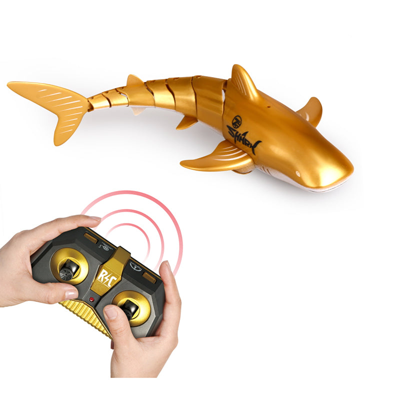 Image of Wireless RC Simulation Shark Children Water Electric Toys, Gold